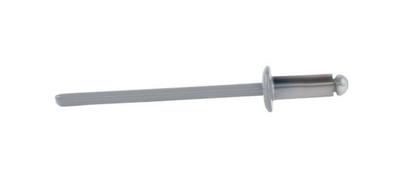 Åbne aluminiumnitter 3,2x8mm RAL9006