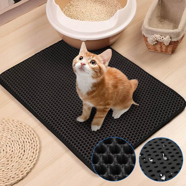 Dörmatta för kattsand i skum 75x55