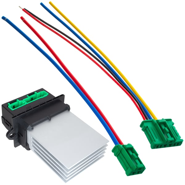Peugeot 207 modstandsmoduleblæser med 2 stik (2-pins og 4-pins) 3-stykker Peugeot 207 modstandsmoduleblæser med 2 stik (2-pins og 4-pins) 3-stykker