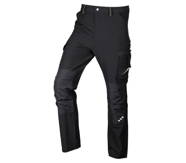 MIX&MATCH MUSTA-VIHREÄT TYÖHOUSUT KOKO XXL - T N81-2951XX