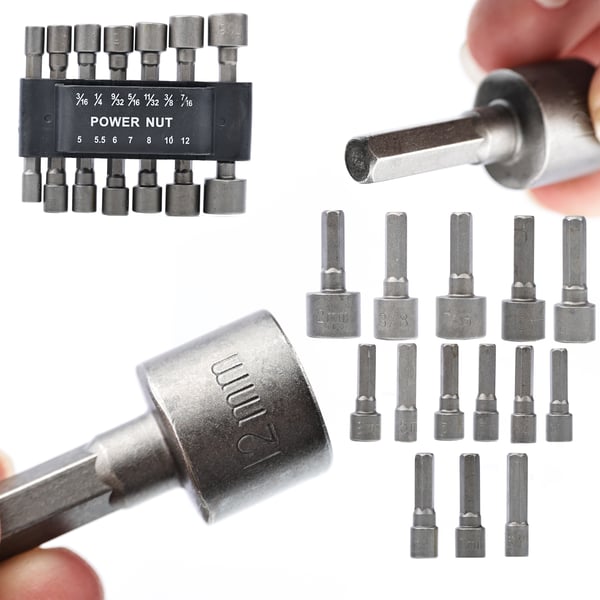 Rosfix toppe 5-12 mm, 1/4 montering 14 stk.