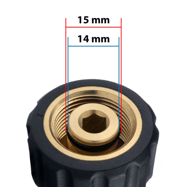 Kärcher adapter M22-kontakt för 1/4" snabbkoppling 1,5 tum