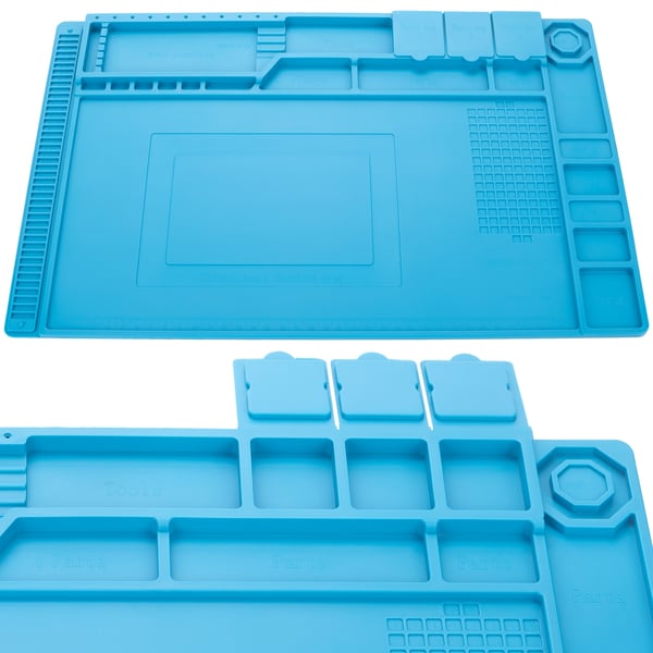 Silikoniohjatusmatto organisaattorilla 450 x 300 mm