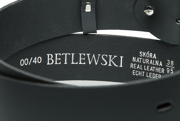 DW40-0 120 Läderbälte SPLIT40 + certifikat