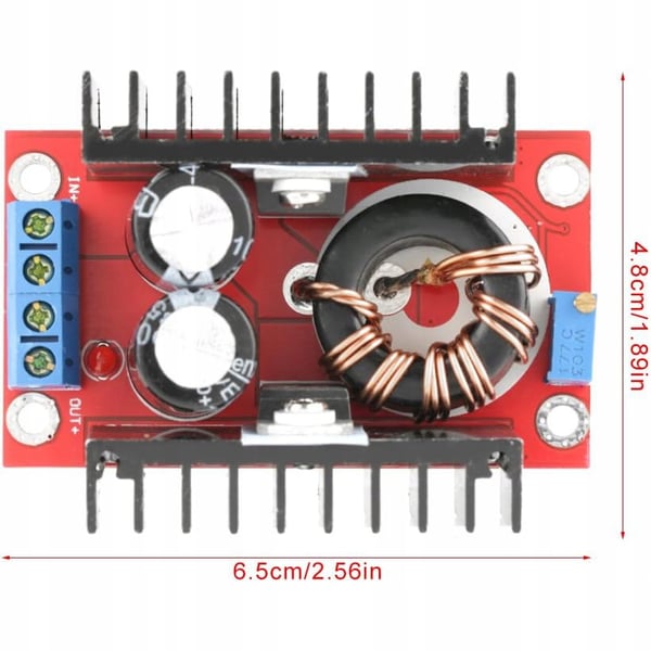 DC-DC-omvandlare 150W 10A 12-35V STEP-UP