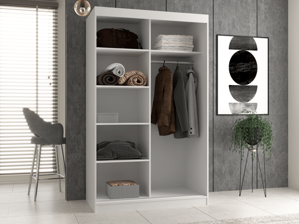 Iga 120C hvid garderobe