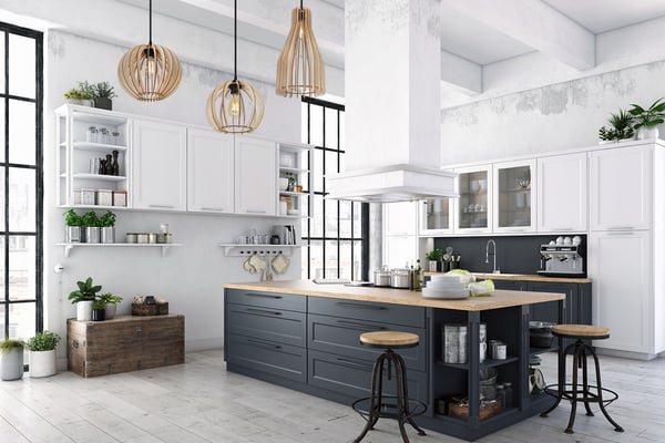 MODERNI PUINEN KATTOVALAISIN MIX LED