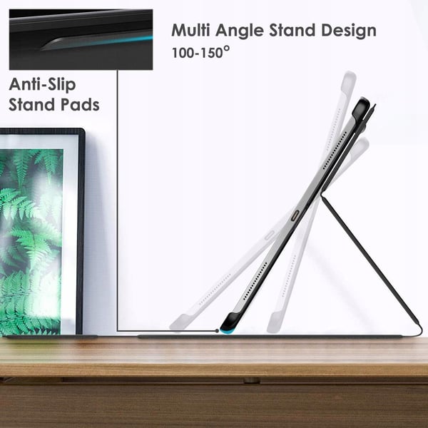 Suojakuori Apple iPad Pro 12.9" 4/5/6. sukupolvelle, sininen, läpällä