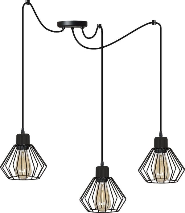 INDUSTRIEL LED-LYKKEHOLDER MED TRÅDLAMPE TIL STUE