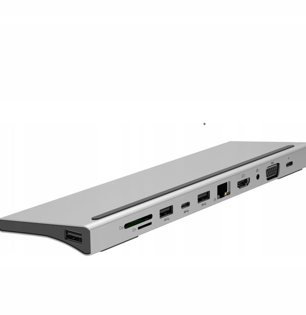 USB-C HUB 11-i-1 HDMI LAN VGA RJ45 SD DOCKING STATION Macbook Pro Air M1 M2
