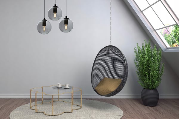 TAKLAMPA MED GLASKULA, LED-UTVAL