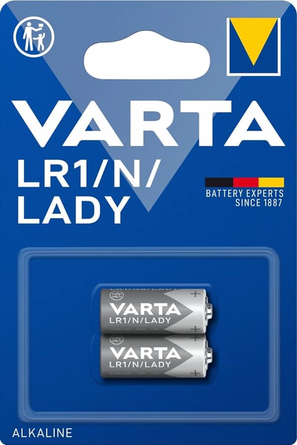 2x LR1 LR01 MN9100 910A UM-5 Varta 1,5V B2 batteri