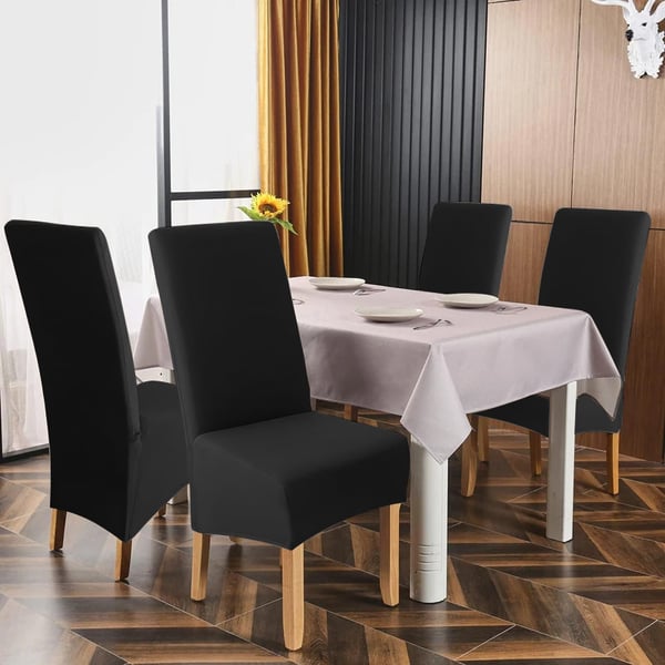 XXL vino tuolinpäällinen, sileä musta