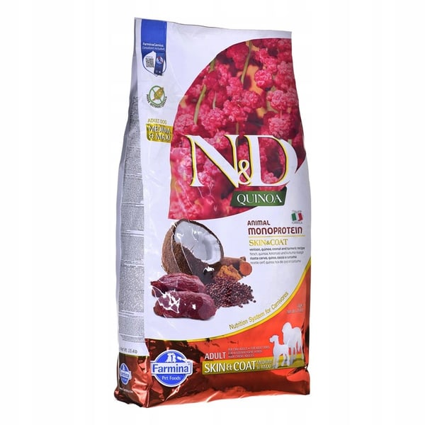 FARMINA N&D QUINOA hjort og kokos MED&MAXI 7kg