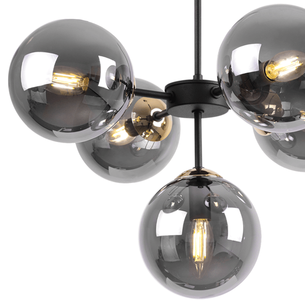 KATTOVALAISIMEN JA KATTOVALAISINTEN LOFT GLAMOUR MUSTA