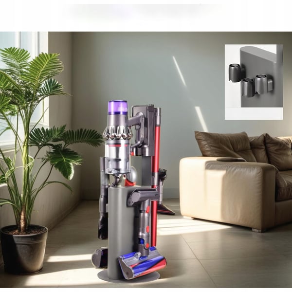 Dyson stativ i kolstål 74 cm för V15 V12 V11 V10 V8 V7 V6 dammsugare och tillbehör