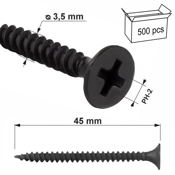 Gipsskruer til metal ksgm-35045