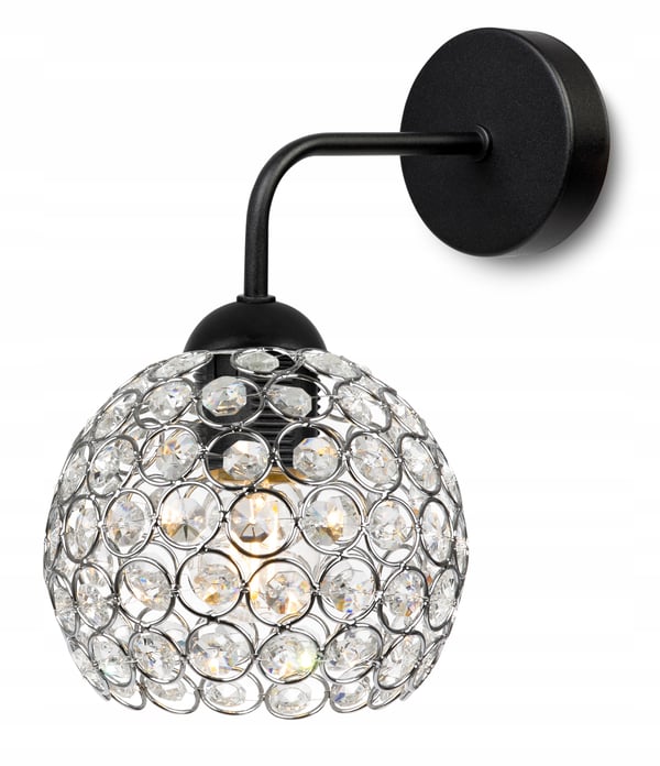 MODERNE KNÆKKE LAMPE ELEGANT KRYSTALLER KROM