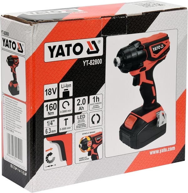 SLAGDRIVARE 18V 1X2AH - YT-82800