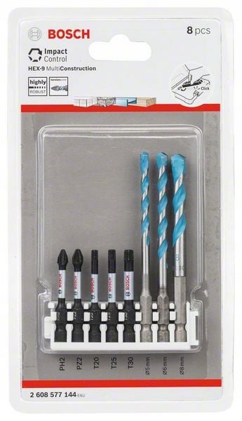 Bosch-pora- ja teräsarja 8 osaa