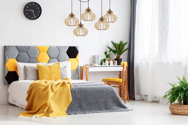 Hængende lampe, loftslysekrone, træ, LED lampeskærm