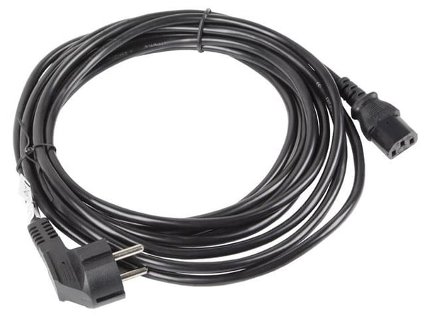 Lanberg CEE 7/7 -> IEC 320 C13 3m VDE-strömkabel svart