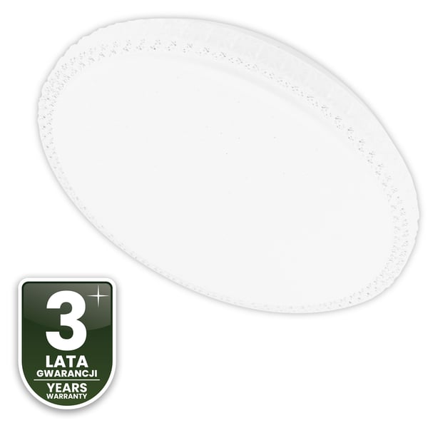 LED-kattovalaisin pinta-asennettava AGA2 72W IP44 CCT valkoinen pyöreä 50cm + LUMILED kaukosäädin