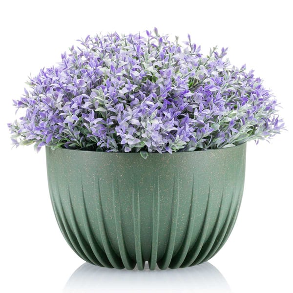 Avskalad ECO träblomkruka grön 24x14 cm