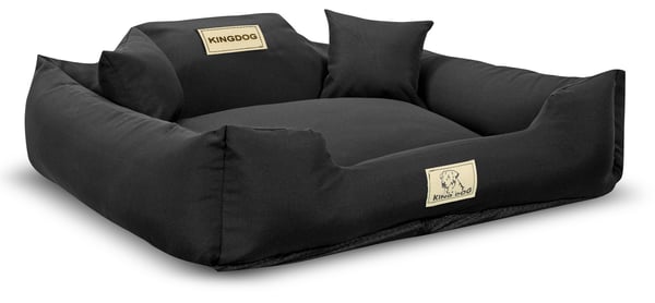 Koiran peti koirankoppi KINGDOG MM43 100x75 cm personalisoitu irrotettava liukumaton musta