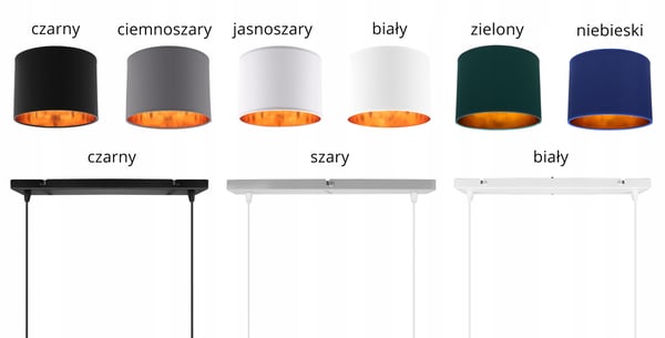 LOFTSLAMPE MED GYLDET LED-SKÆRM