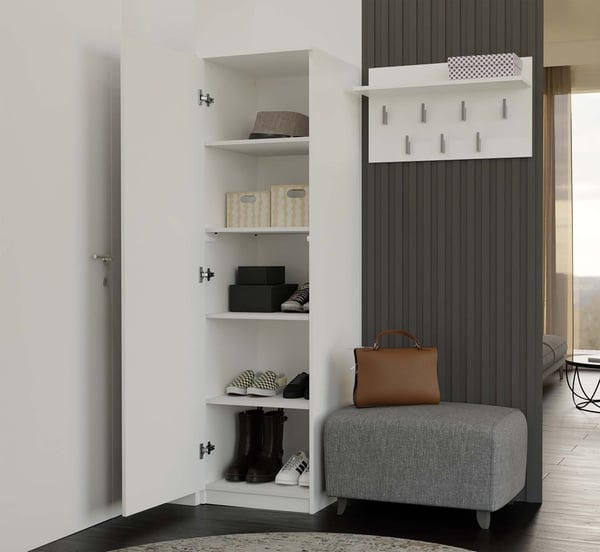 Malwa SD-50 hvid garderobe