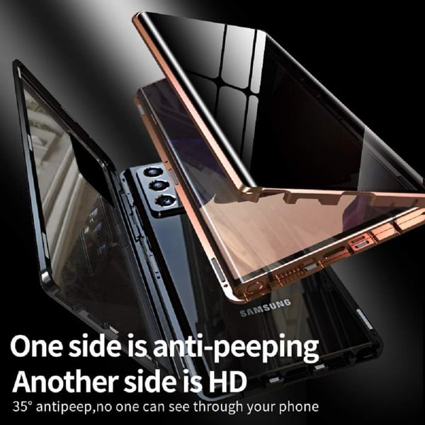 Cover til Samsung Galaxy S21+, gennemsigtig bagside, sølvfarvet bumperramme