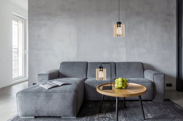 NATTBORDSLAMPA, TRÄSKÄRM, LED