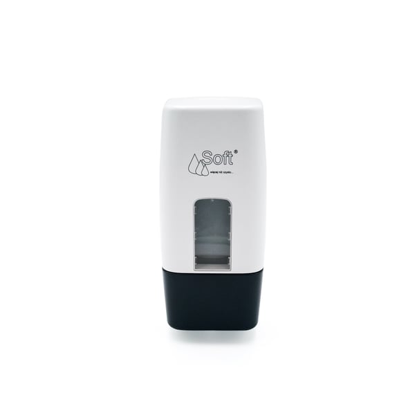 Dispenser til flydende sæbe 0,5 l hvid ABS