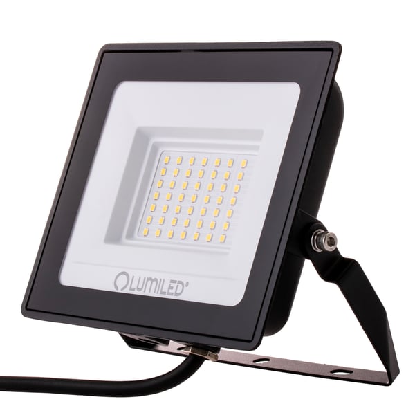 LED-strålkastare ZUNA2 50W 4500lm 4000K IP65 svart LUMILED