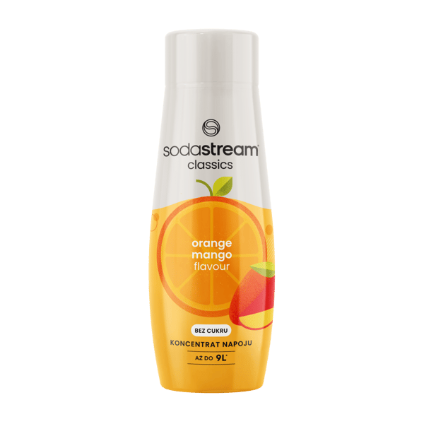 Sodastream Saturator -tiivistesetti 2 x kolasiirappi + appelsiini-mango
