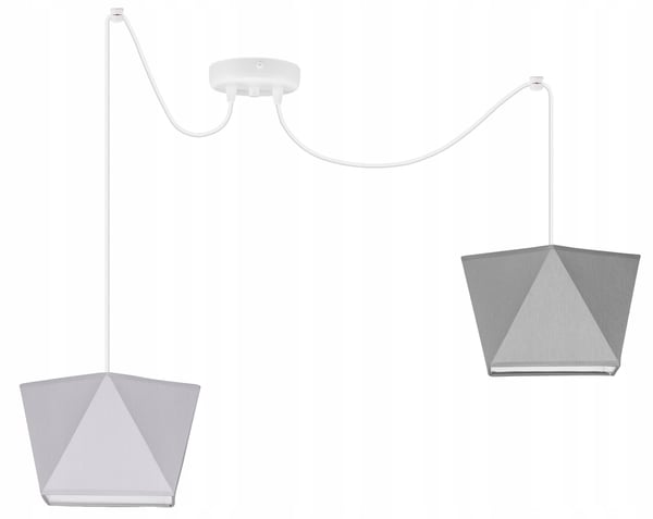 Lofthængende lampe med loftskrone og edderkopskærm