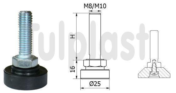 ROTERENDE JUSTERINGSFOD SR 02 FI 25 M8*40 767 - SL SR02 10