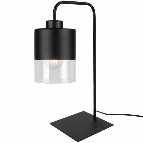 LED-natbordslampe i glas