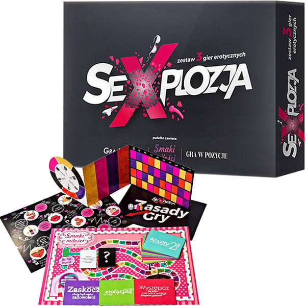 Sexplozja brætspil for voksne - sæt med 3 erotiske spil