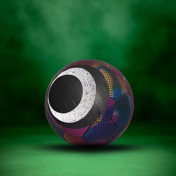 Lumi reflekterande fotboll storlek 5 holografisk ben