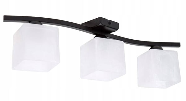 Lasinen kattovalaisin, 3x60W, LED