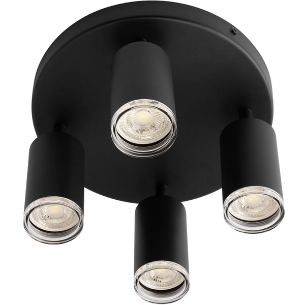 Taklampa SPOT TUBA reflektorer LED armatur halogen ADERO 4xGU10 plafond Lumiled