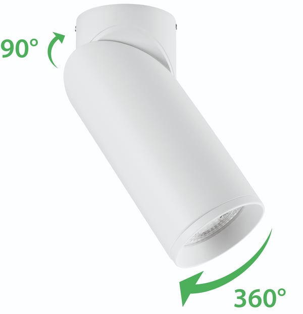 Taklampa SPOT TUBA reflektor armattur halogen 1x GU10 TABULA LUMILED