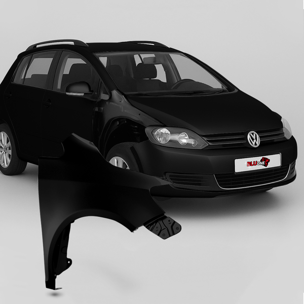 Höger framskärm VW Golf V Plus 2005-2009, färg LC9Z BlackMagic, ny