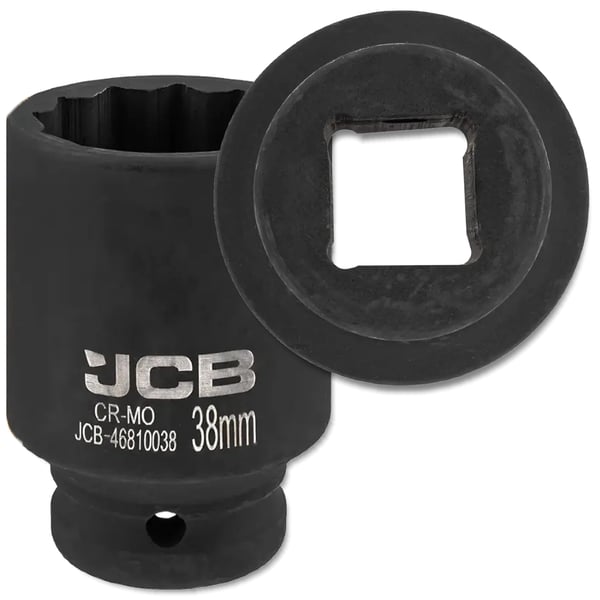 JCB DYB SLAGTOPPENØGLE 3/4" Cr-Mo 12-kant 38 mm TOPNØGLE