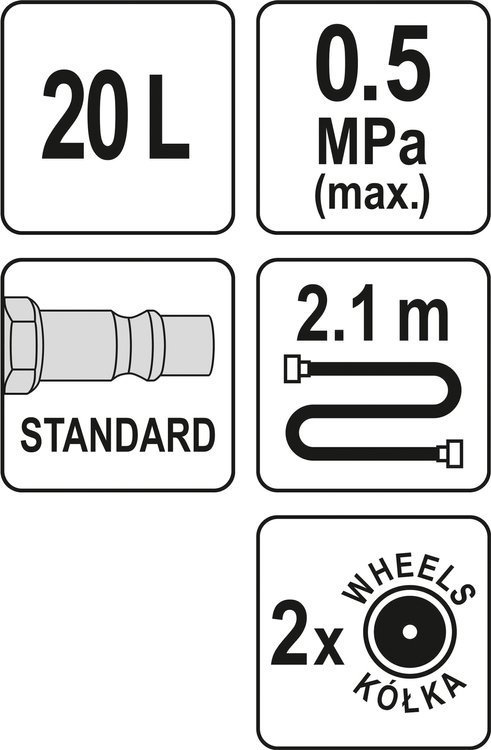 PNEUMATISK OLJEFYLLNING 20L - YT-07195