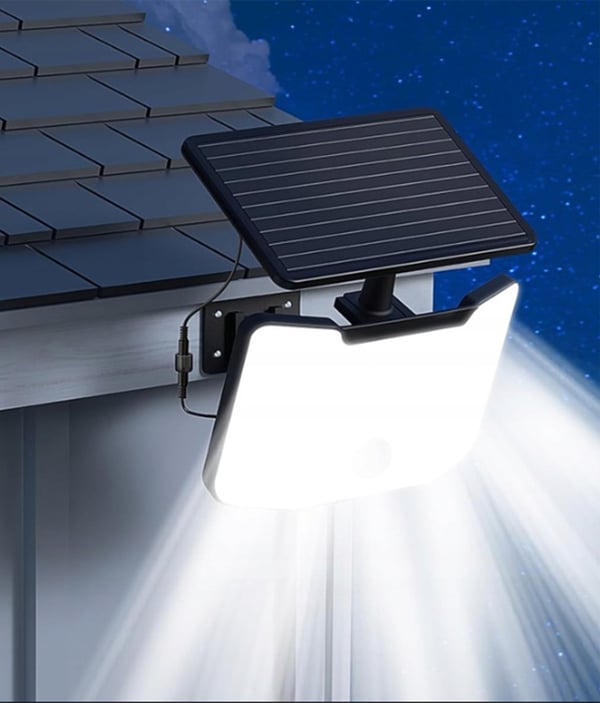 Lumiled - Solcellelampe halogen LED reflektor SMD projektør med bevægelses- og skumringssensor
