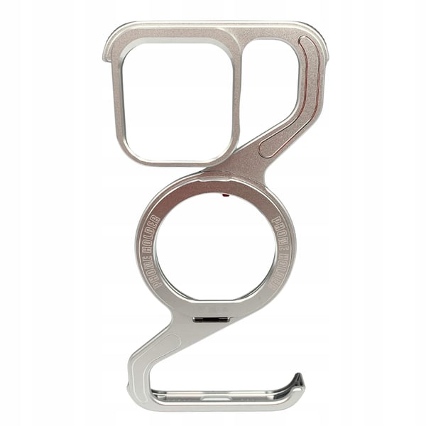 Etui til iPhone 16 PRO - Pansret Magsafe Metalcover - Titanium Holder