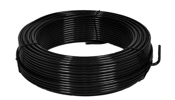 PVC-belagt galvaniseret tråd 2,0 mm sort... - DRU 2.0 P CZ